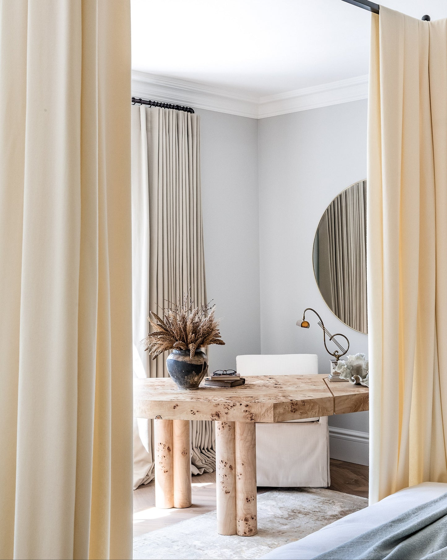 Mattina Elm Burl Desk