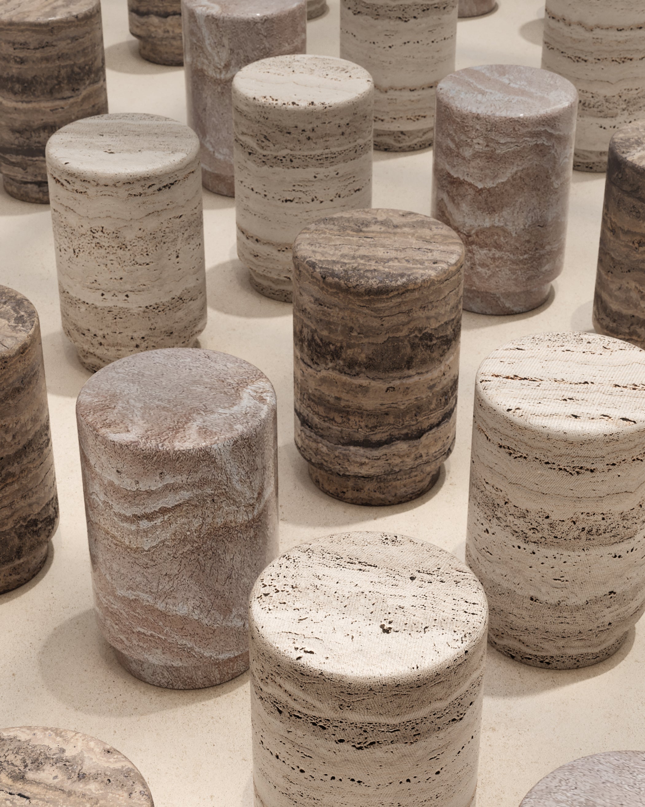 Colonnade Marble Stool