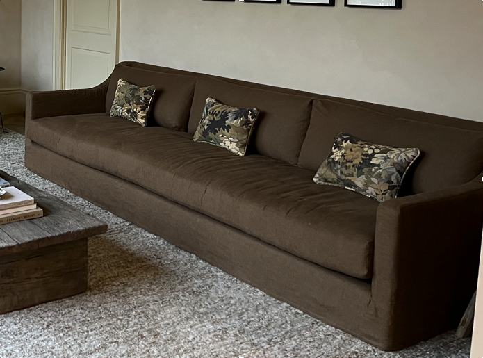 Linen Sofa | Linen Couch - Large