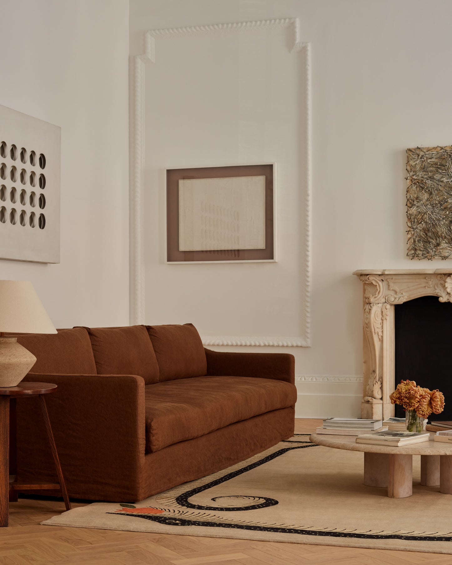 Linen Sofa | Linen Couch - Large