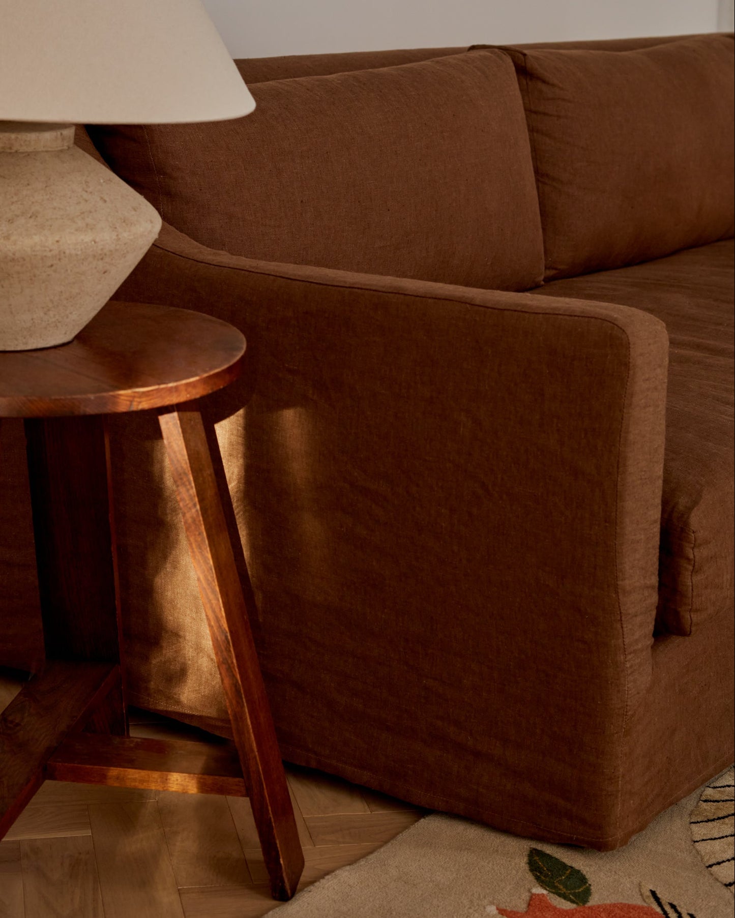 Linen Sofa | Linen Couch - Large