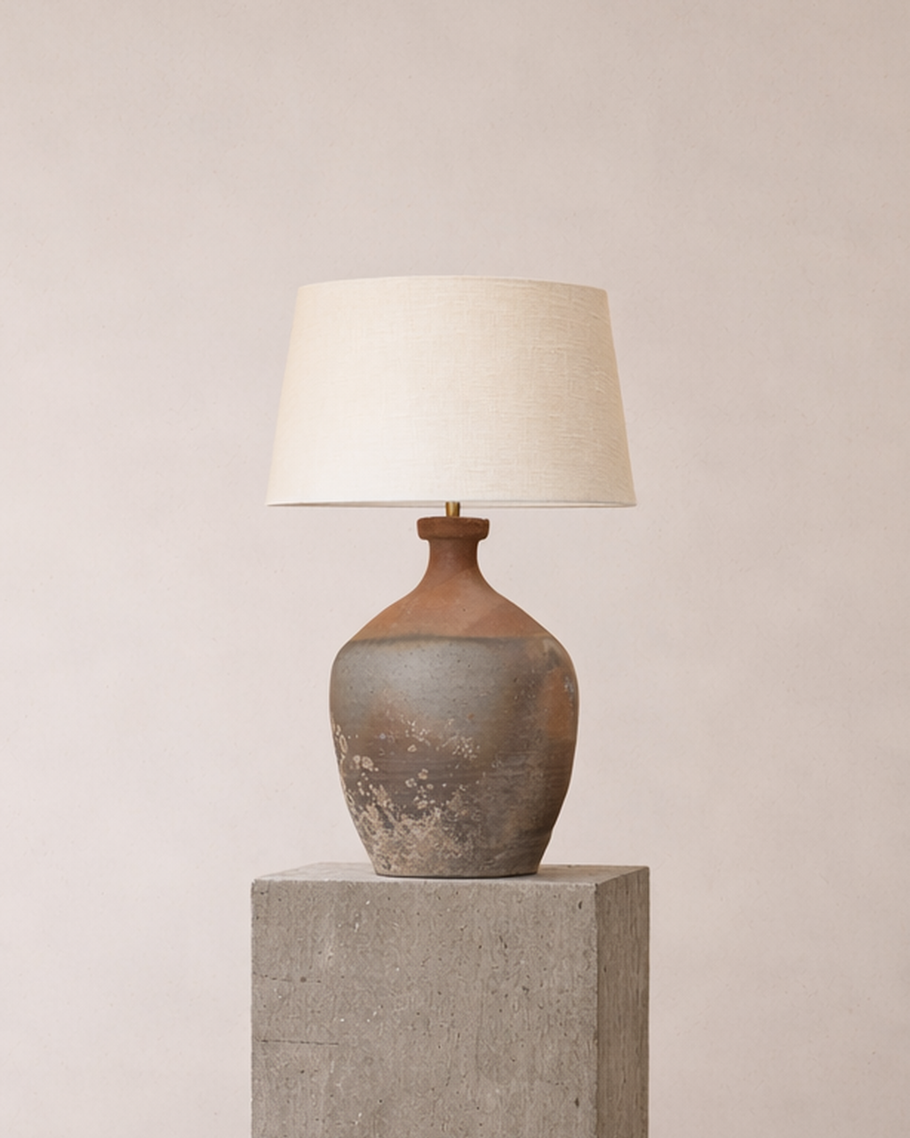 Chinese Art Deco Pottery Lamp, circa 1930